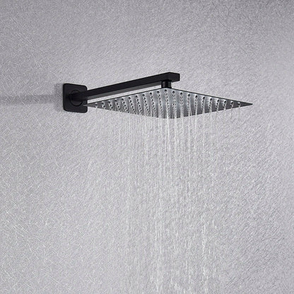 DecorBites™ Black Shower Faucet Set with Rainfall Head and Hand Sprayer