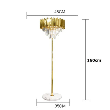 DecorBites™ Art Deco Crystal LED Chandelier - 4 Tier Gold Silver Designer Lighting
