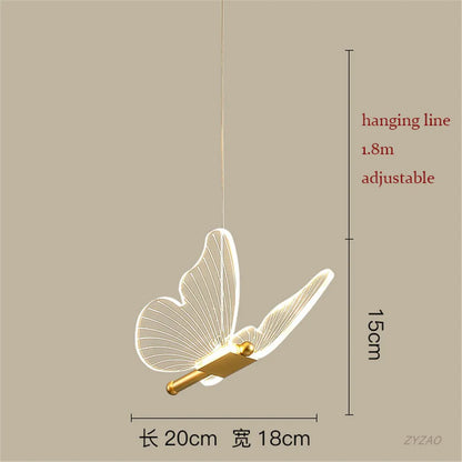DecorBites™ Acrylic Butterfly LED Pendant Light - Modern Luxury Designer Fixture