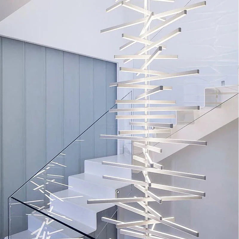 DecorBites™ LED Chandelier: Modern Art Pendant Lighting for Living Room, Dining Room, Office & Bar