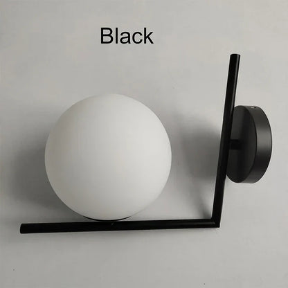 DecorBites™ Gold Glass Ball Wall Sconce LED Round Ball Wall Lamp