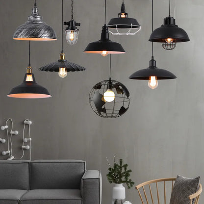 DecorBites™ Black Industrial Pendant Light for Kitchen Island Bar Farmhouse Decor