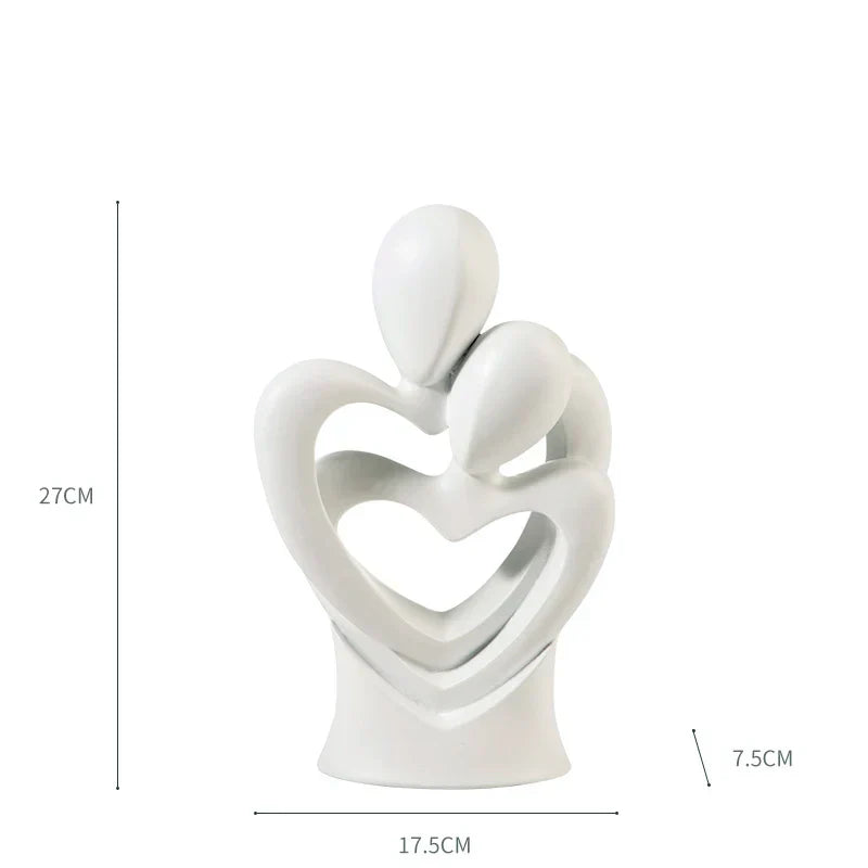 DecorBites™ Abstract Dancer Figure Resin Sculpture for Modern Home Decor