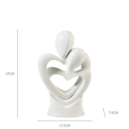 DecorBites™ Abstract Dancer Figure Resin Sculpture for Modern Home Decor