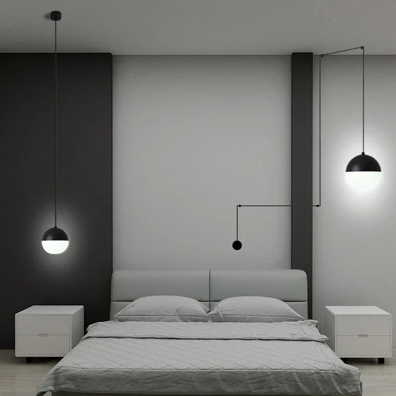 DecorBites™ Glass Ball Pendant Lamp LED Chandelier for Kitchen Island Decor