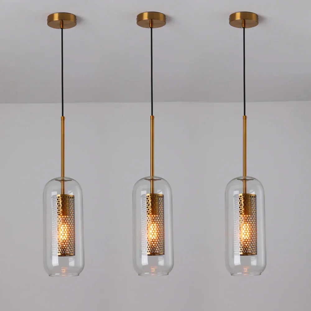 DecorBites™ Ball Glass Pendant Light Modern Kitchen Dining Living Room Fixture