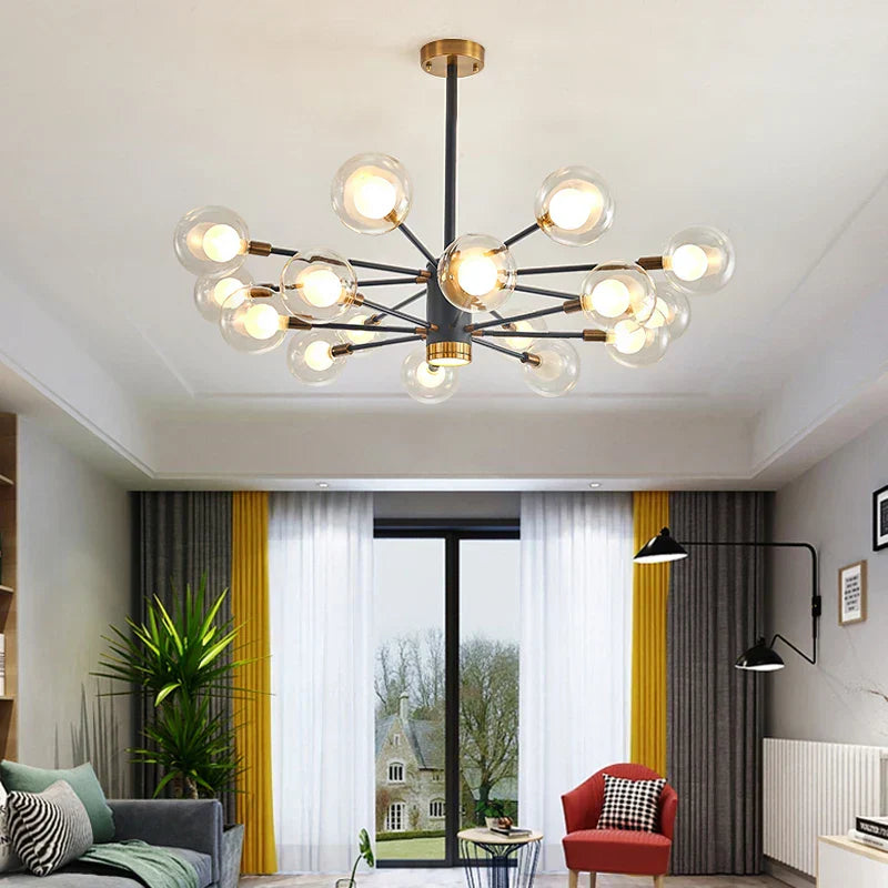 DecorBites™ Glass Ball Chandelier Modern Spotlight Pendant Lamp Lighting