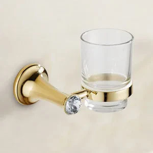 DecorBites™ Gold Bathroom Hardware Set: Towel Rack, Toilet Paper Holder, Towel Bar, Hook