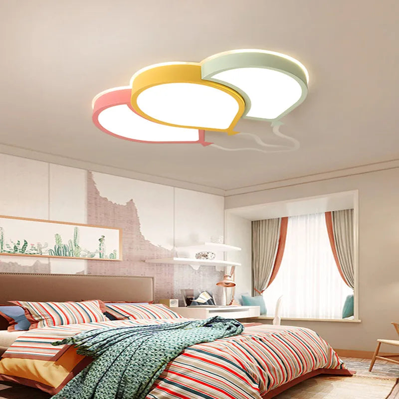 DecorBites™ Kids Room Princess Chandelier: Cartoon Lamp Shade Ceiling Chandelier for Cute Room Decor