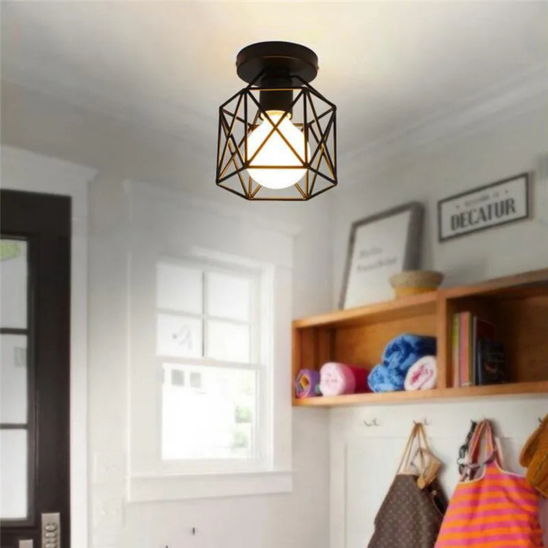 DecorBites™ Iron Frame Retro Led Pendant Light for Kitchen Dining Living Room