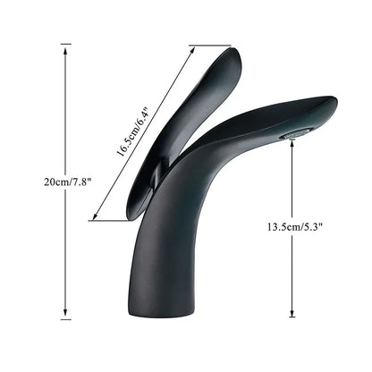 ™ Golden Rose Bathroom Faucet Waterfall Basin Mixer Taps - Luxury Single Hole