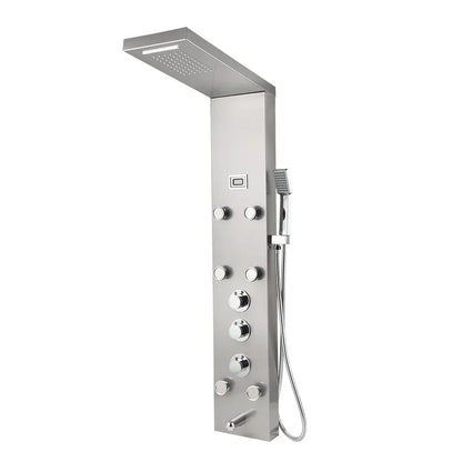 DecorBites™ LED Panel Bath Faucet with Digital Display and Massage Spa Jets