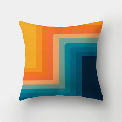 DecorBites™ Geometric Stripe Patchwork Pillow Case | Home Decor Sofa Cushion Cover