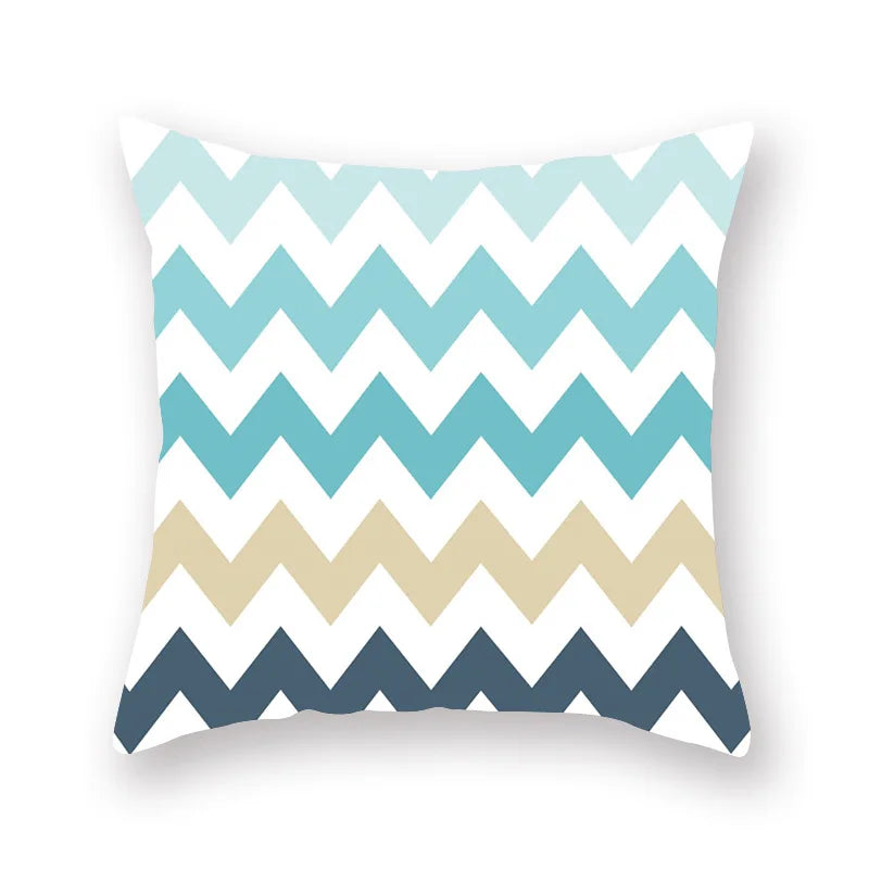 ™ Green Geometric Pillowcase - Nordic Classic Design for Home Decor and Comfort