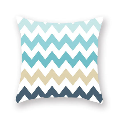 ™ Green Geometric Pillowcase - Nordic Classic Design for Home Decor and Comfort
