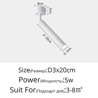™ LED Adjustable Angle Spotlight Ceiling Lights for Background Wall and Aisle