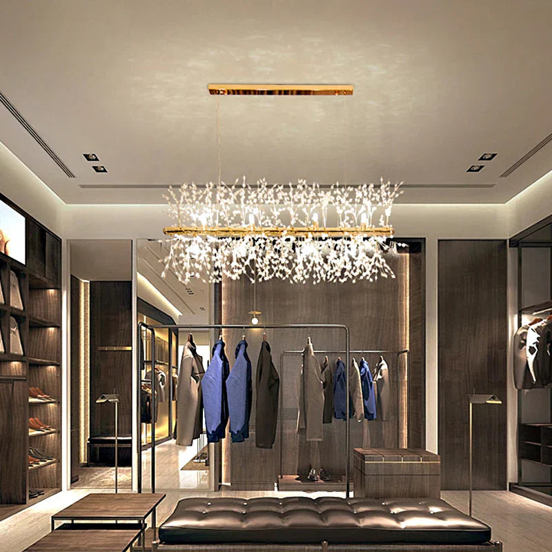 DecorBites™ Dandelion Chandelier: Nordic Minimalist Wrought Iron LED Indoor Light for Living Room