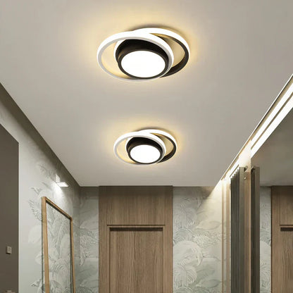 DecorBites™ LED Chandelier Black White Ceiling Lights