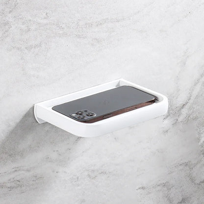 DecorBites™ Black Tissue Paper Holder with Phone Stand - Toilet Roll Rack & Storage Box