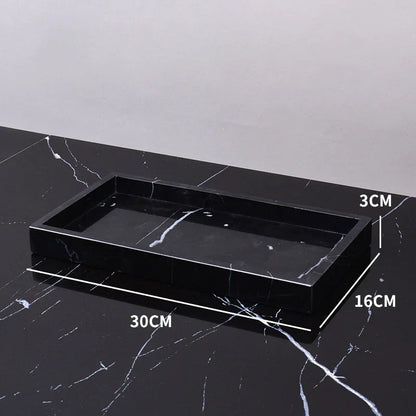 DecorBites™ Black Marquina Marble Bathroom Set cue.opti