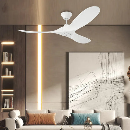 DecorBites™ 88" Large Wood Blade Ceiling Fan with Remote Control and DC Motor