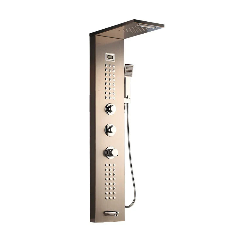 DecorBites™ LED Panel Bath Faucet with Digital Display and Massage Spa Jets