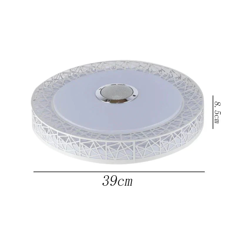 DecorBites™ Bluetooth Speaker Ceiling Light 36W | Bedroom Music Party Lamp with Remote Control