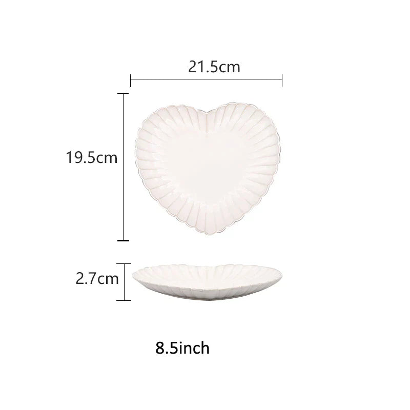 DecorBites™ Ceramic White Glaze Dinnerware Set