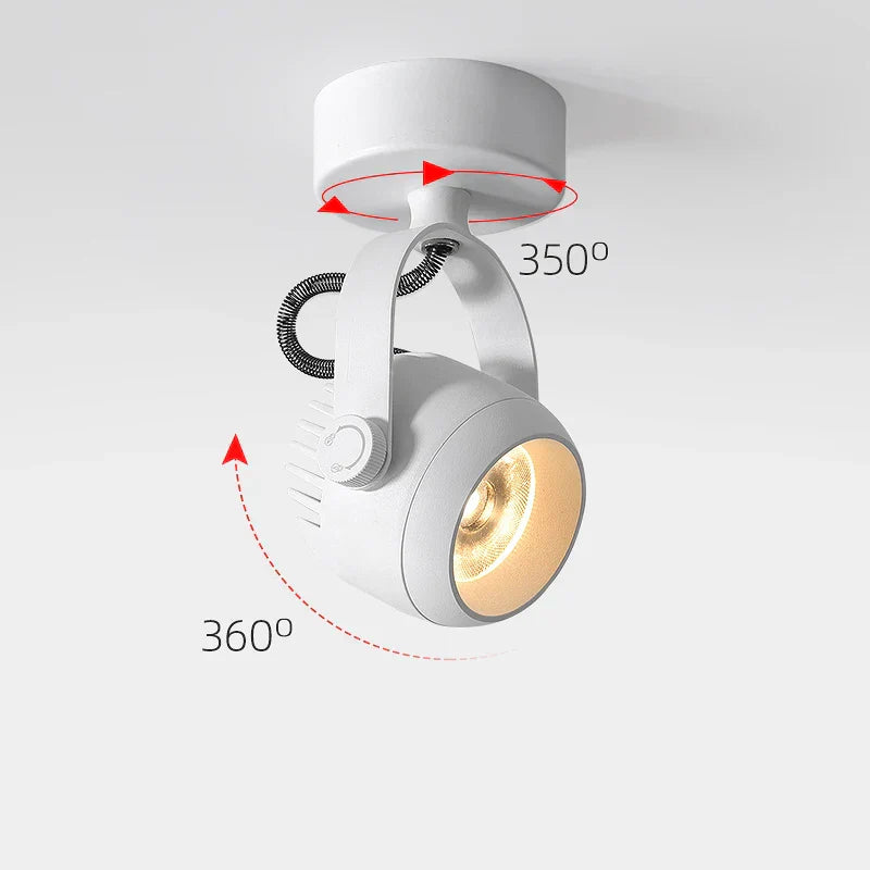 ™ LED Adjustable Angle Spotlight Ceiling Lights for Background Wall and Aisle