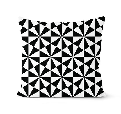 DecorBites™ Geometric Black & White Pillowcase Set – Home Sofa Decoration Cushion