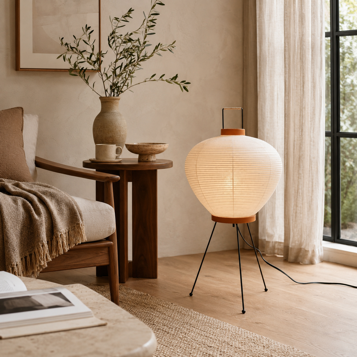 Piper Minimalist Paper Table Lamp
