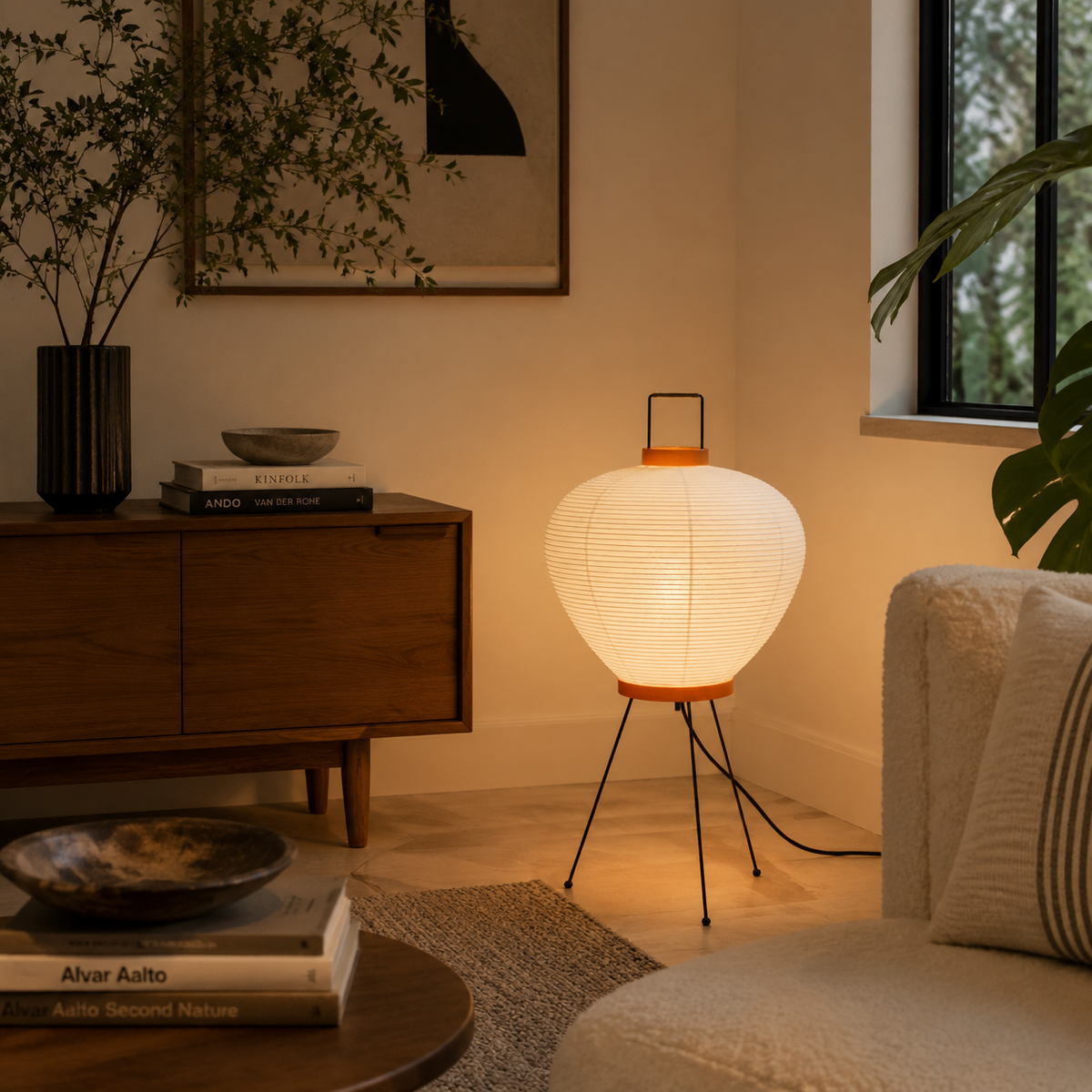 Piper Minimalist Paper Table Lamp