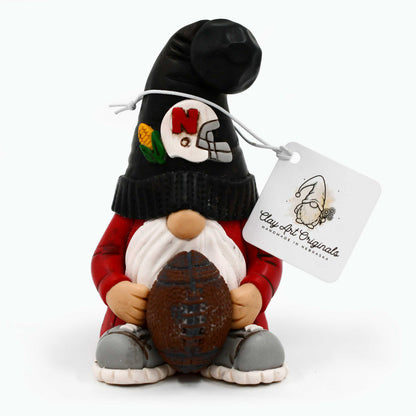 Husker Football Gnome Figurines | Multiple Designs | Clay Art Originals