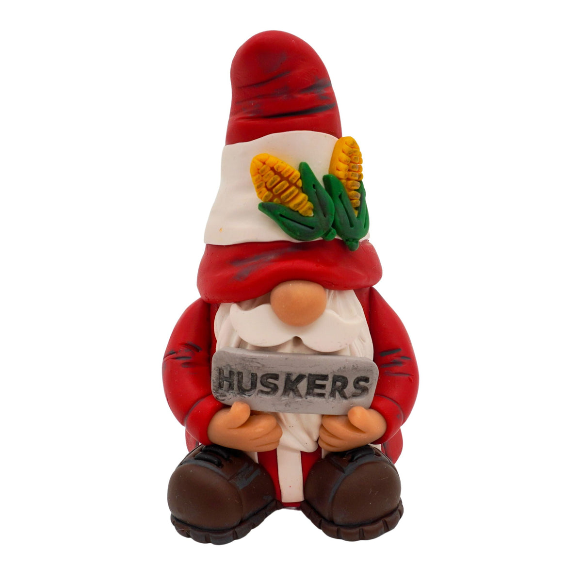 Nebraska Cornhusker Gnome Figurines | Multiple Designs | Clay Art Originals