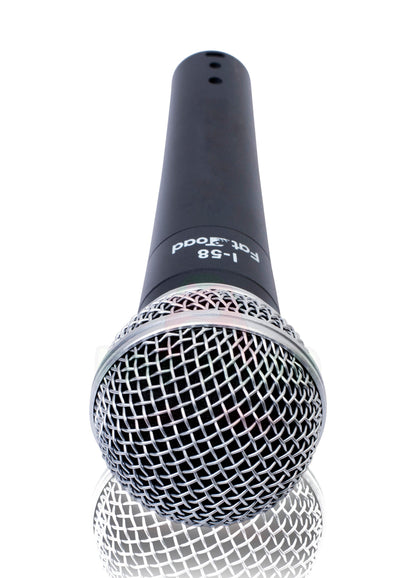 Cardioid Dynamic Microphones & Clips (6 Pack) by FAT TOAD - Professional Vocal Handheld, Unidirectional Mic - Singing Microphone Designed for DJ Stage