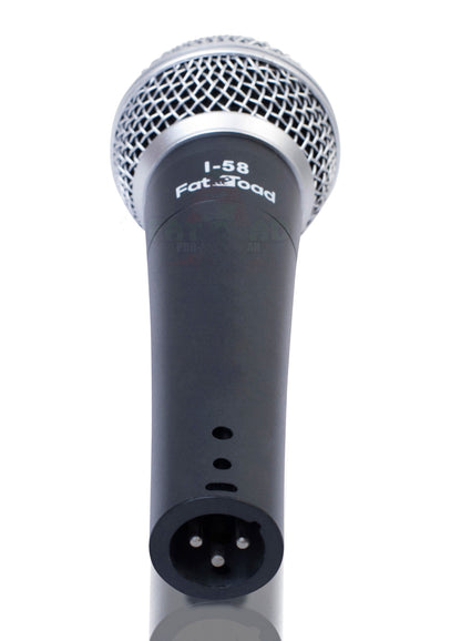 Cardioid Microphones with Clips (4 Pack) by FAT TOAD - Vocal Handheld, Wired Unidirectional Mic - Singing Microphone for Music Stage Performance