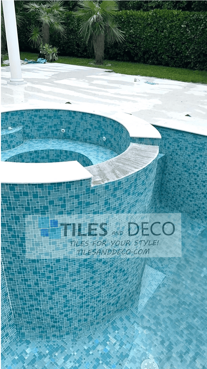 Bahamas Aqua Mix Pool Tile