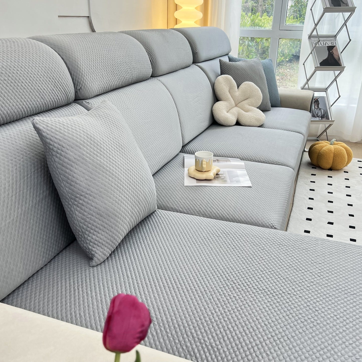 Cooling Stretch Sofa Seat Cushion Covers, Slip Covers for Cushions, Universal Couch Cushion Protector