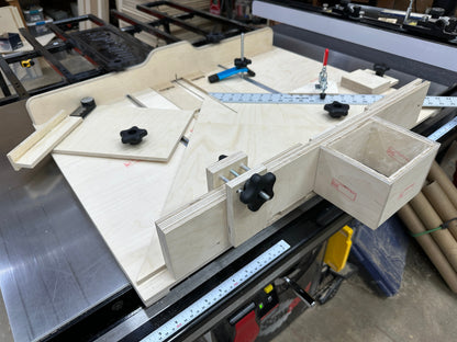 FLAGSHIP TABLE SAW SLED PLANS with PAPER TEMPLATES - Full Size