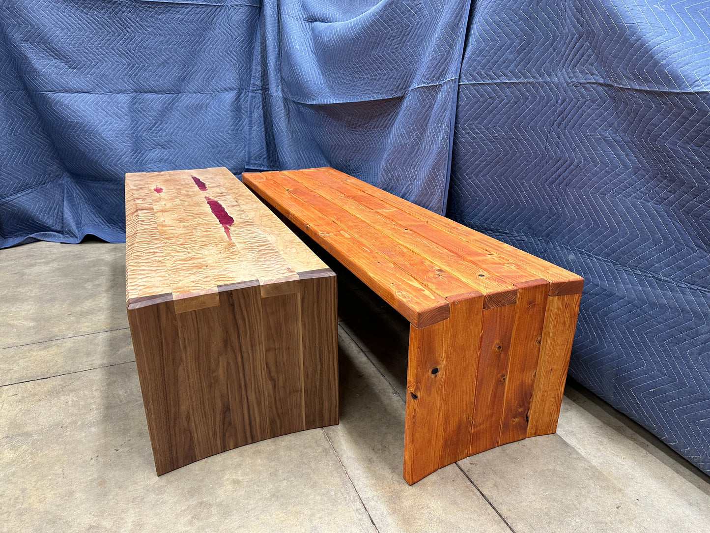3D Plans for the Contoured Box Joint Bench