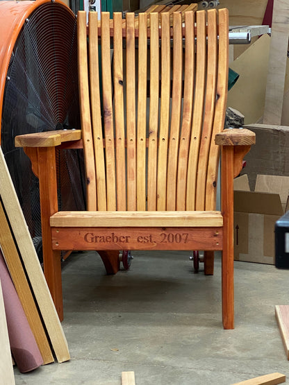 Adirondack Chair, New Comfort Design 3-D Plans