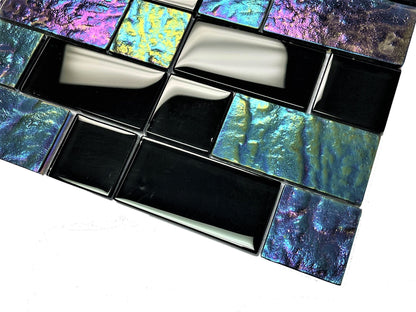 Equinox Black 2x4 Tile Twilight