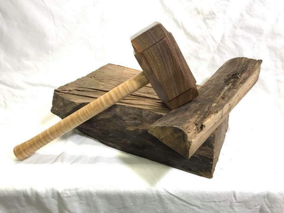 FULL SIZE - Woodworking Mallet like Thor's Hammer Mjolnir from Domestic Hardwoods