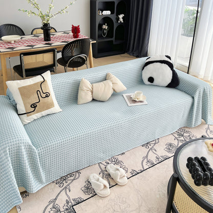 Cooling Textured Sofa Cover Washable Soft Couch Throw Blanket for Summer & Pets