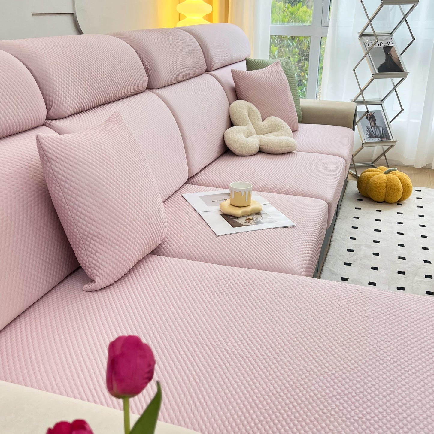 Cooling Stretch Sofa Seat Cushion Covers, Slip Covers for Cushions, Universal Couch Cushion Protector
