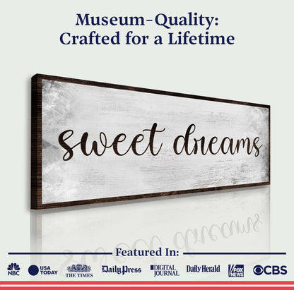 Sweet Dreams Bedroom Grunge Sign