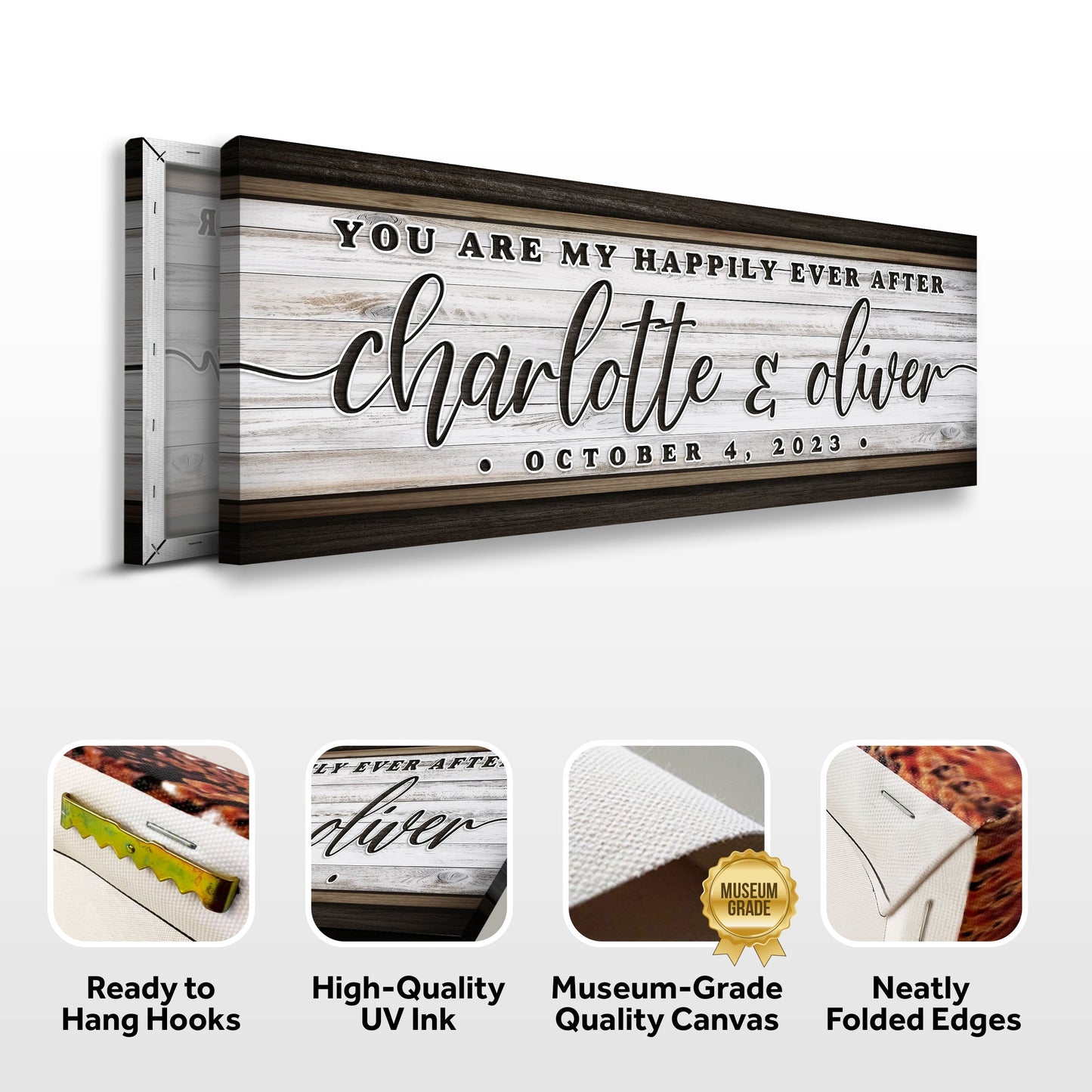 Personalized Happily Ever After Couple Sign II
