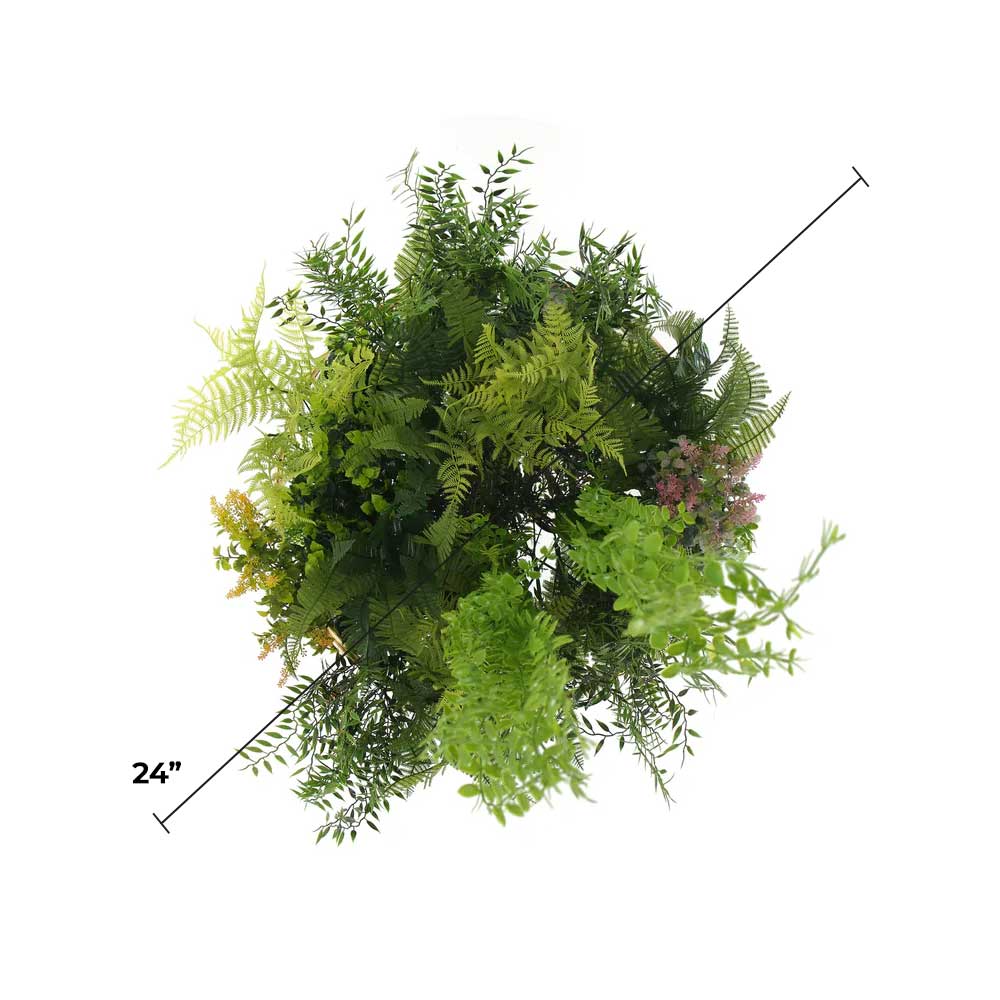 Imitation Gold Artificial Hanging Green Wall Disc 24in – Limited Edition – UV Resistant