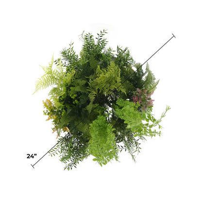 Imitation Gold Artificial Hanging Green Wall Disc 24in – Limited Edition – UV Resistant