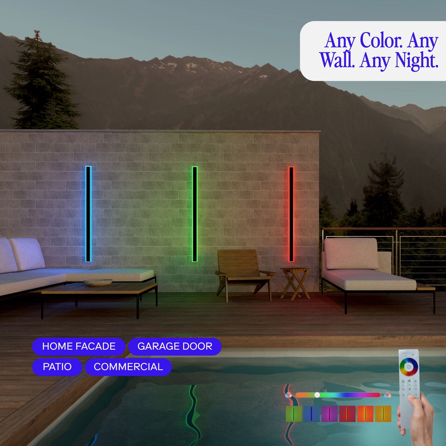 Immense RGB Wall Lamp
